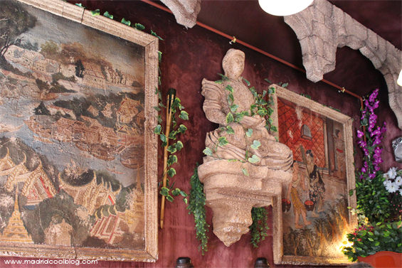 Decoración restaurante Siam. Foto de www.madridcoolblog.com